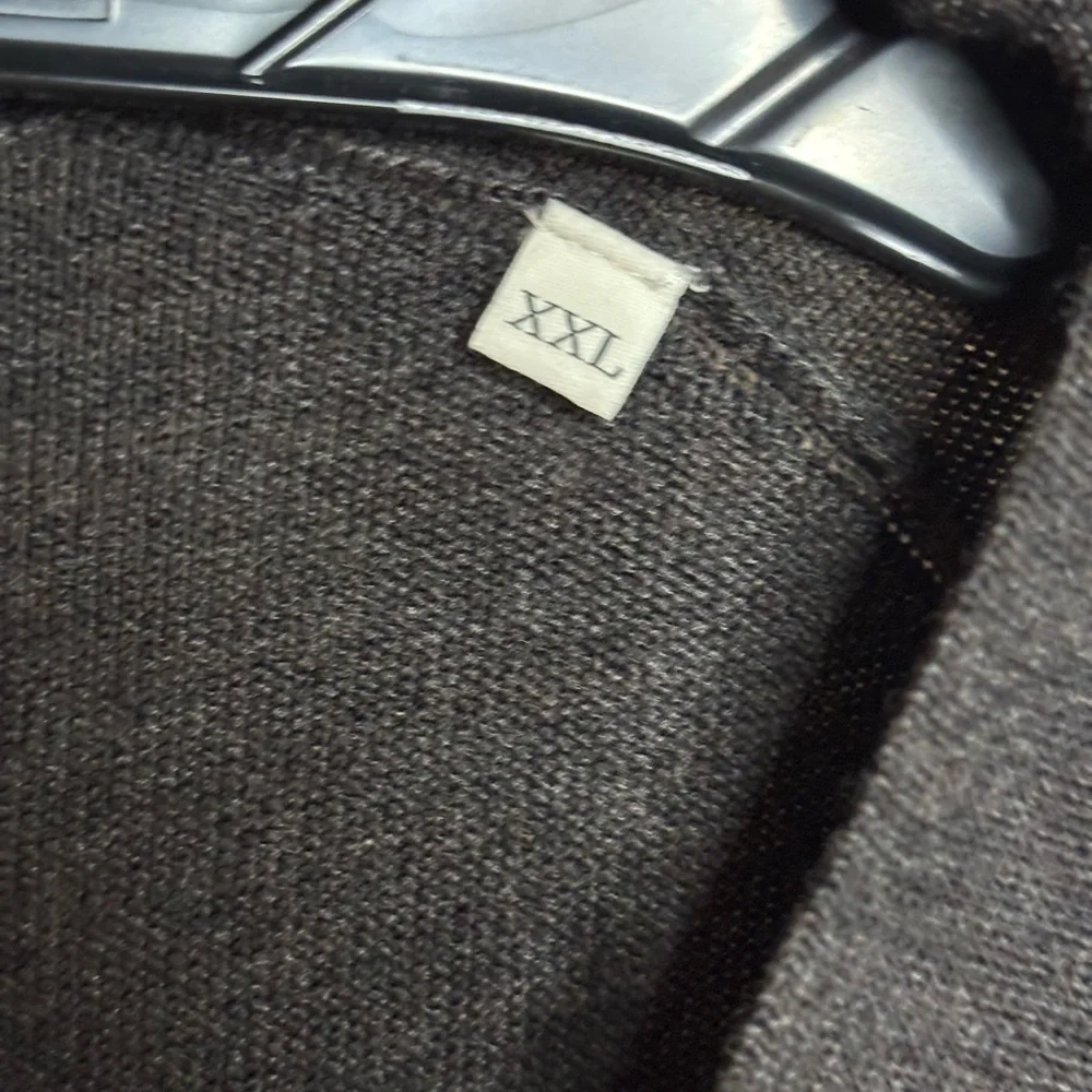 EUC SANDRO Men's Charcoal Grey Cardigan Wool Sweater size XXL